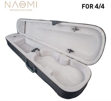 Naomi Professionele Canvas Viool Case Zilver Pluis Binnen 1/8 1/4 1/2 3/4 4/4 Draagbare Hard Case Bescherm De Viool size 4 4