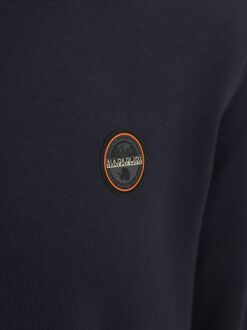 Napapijri Badge Hoodie Navy Donkerblauw - XL,XXL