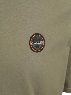 Napapijri Badge T-shirt Olijfgroen - XL
