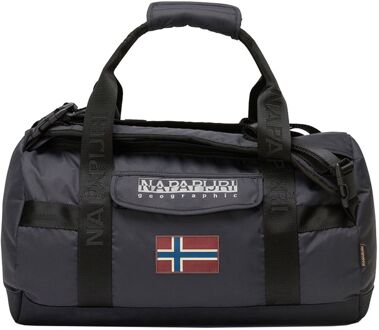 Napapijri Bering Travel Small black weekendtas handbagage Zwart - H 27 x B 44 x D 27 cm