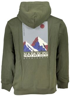 Napapijri Boxy Hoodie Groen Np0a4g70k2h - maat 2XL Donkergroen