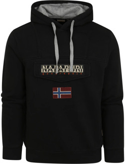 Napapijri Burgee Sweater Zwart Napapijri , Black , Heren - M,S,Xs,2Xs