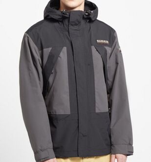 Napapijri Dru Recycled jas met capuchon voor heren, zwart