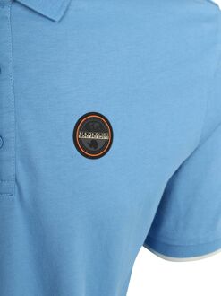 Napapijri E-Badge Polo Mid Blauw - L,M,XL,XXL