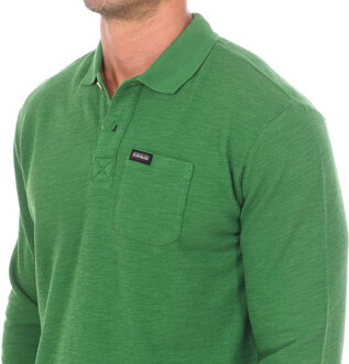 Napapijri E-MAEN polo met lange mouwen en reverskraag NP0A4G9Q heren Groen