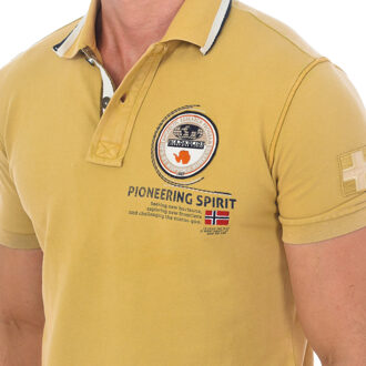 Napapijri Gandy polo met korte mouwen en reverskraag NP0A4G2J man - maat S Bruin