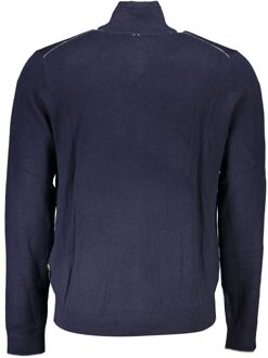 Napapijri Gebreide Zip-up Cardigan Navy - maat 2XL Donkerblauw