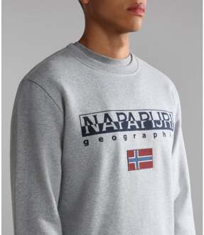 Napapijri Geographic B-Ayas C 1 Heren Sweatshirt Grijs - M