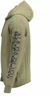 Napapijri Grafische Hoodie Pullover Lange Mouw - maat Salie Groen