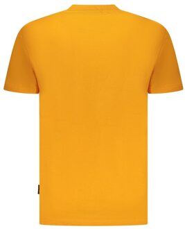 Napapijri Graphic T-shirt Korte Mouwen ronde Hals Oranje