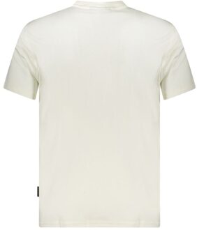 Napapijri Graphic T-shirt Met Korte Mouwen Ivoor - L