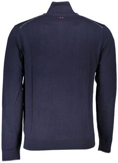 Napapijri Half Zip Gebreide Trui Donkerblauw - M