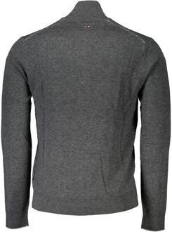 Napapijri Half Zip Gebreide Trui Grijs