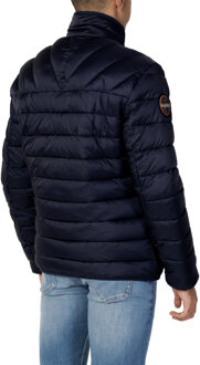 Napapijri Heren Aerons Hoog Hals Gewatteerde Jas NP0A4GJN Blauw