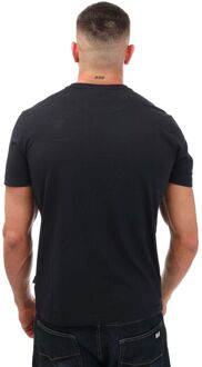 Napapijri Heren Napapijri Kasba Logo Crew T-Shirt in Marineblauw - maat L Navy