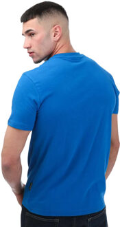 Napapijri Heren S Frame Crew Hals T-shirt (Blauw) - maat