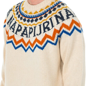 Napapijri Heren trui met lange mouwen en ronde hals NP000IZSN Veelkleurig - 2XL