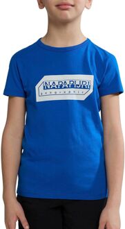 Napapijri Kitik Shirt Junior blauw - wit - 168-172