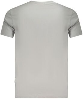 Napapijri Korte Mouw Crew Neck T-shirt - maat Zilver