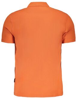 Napapijri Korte Mouw Polo Shirt Klassieke Pasvorm - maat M Oranje