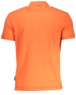 Napapijri Korte Mouw Polo Shirt - maat Oranje