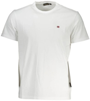 Napapijri Korte Mouw T-Shirt Napapijri , White , Heren - Xl,L