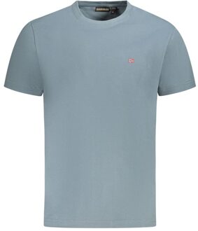 Napapijri Korte Mouwen Crew Neck T-shirt - maat M Lichtgrijs