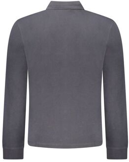 Napapijri Lange Mouw Polo Shirt Donkergrijs