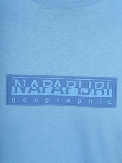 Napapijri Longsleeve T-shirt Logo Blauw - L,M,XL,XXL