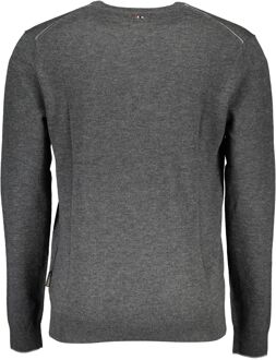Napapijri Merino Wol Ronde Hals Trui Grijs - 2XL