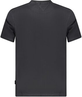 Napapijri Noorwegen Vlag Grafische T-shirt - maat S Donkergrijs