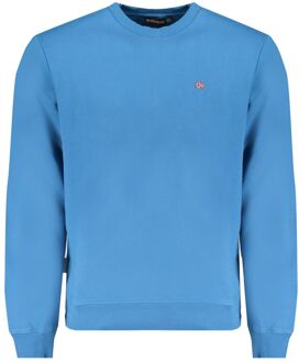Napapijri Ronde Hals Sweater Stijl Basis Lichtblauw