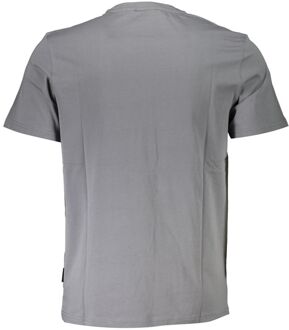 Napapijri Ronde Hals T-shirt Klassieke Stijl Grijs