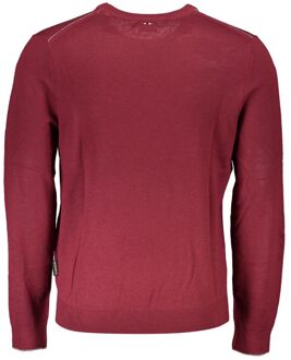 Napapijri Ronde Hals Trui Bordeau - maat 2XL Donkerrood