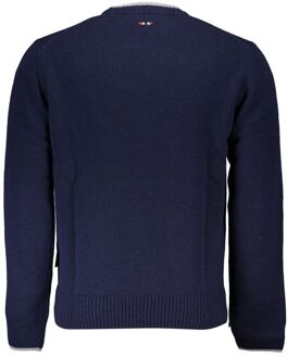 Napapijri Ronde Hals Trui Breiwerk - maat Donkerblauw