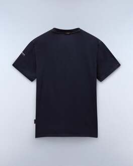 Napapijri S-Badge Heren Crew Neck T-Shirt Blauw