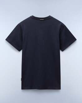Napapijri S-Bollo Heren Korte Mouw Graphic Print T-Shirt Blauw