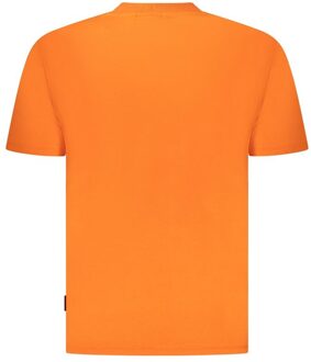 Napapijri T-shirt met Grafische Print Oranje