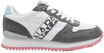 Napapijri Witte Cap Grijs Sneakers Napapijri , Multicolor , Dames - 38 Eu,36 Eu,37 Eu,39 Eu,40 EU