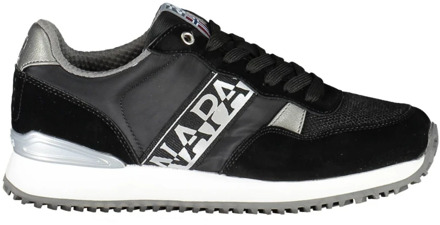 Napapijri Zwarte Polyester Sneaker met Contrasterende Details Napapijri , Multicolor , Heren - 40 Eu,43 Eu,45 Eu,41 Eu,42 Eu,44 EU