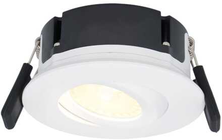 Napels LED inbouwspot Extra Plat (39mm) - 360° Kantelbaar - 8 Watt 570 Lumen - Dimbaar - IP65 Waterdicht voor Badkamer, binnen en buiten - Wit