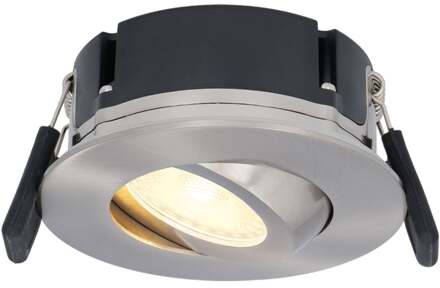 Napels - LED Inbouwspots Badkamer IP65 Zilver