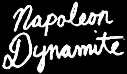 Napoleon Dynamite Script Logo Women's Cropped Hoodie - Black - XS - Zwart