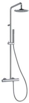 Napoli douchesysteem thermostatisch met hoofddouche Ø20cm met handdouche staafmodel m.1 stand chroom BU85RM2151CR