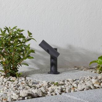 Narea LED sokkellamp, verstelbaar, 14 cm donkergrijs