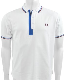 Narifuri Placket Polo Shirt - Wit - Heren - maat  XS