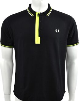 Narifuri Placket Polo Shirt - Zwart - Heren - maat  XS