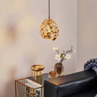 Narisa LED hanglamp Ø 18 cm roségoud/bruin roségoud, donkerbruin