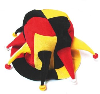 Narrenhoed Belgie Fluweel Multikleur - Print