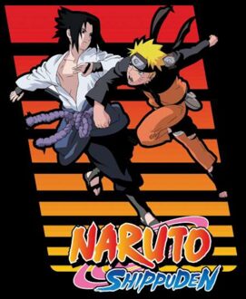 Naruto Fight Unisex T-Shirt - Black - 5XL Zwart